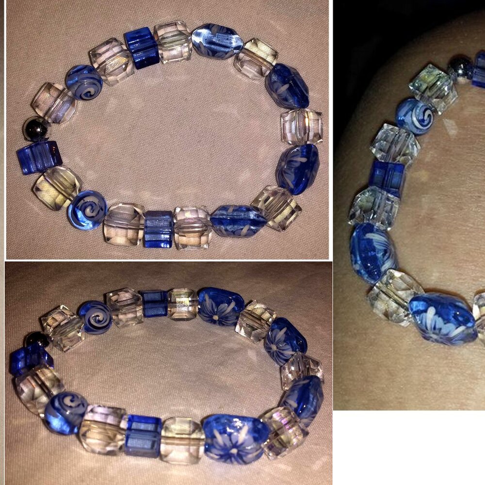 Tdd Custom Made One Size Fits Most Crystal Blue F… - image 4